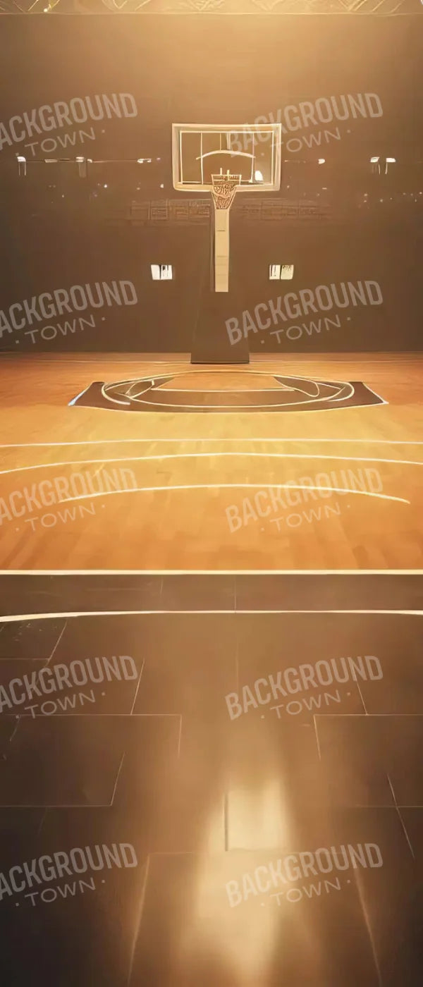 Basketball Court 5X12 Ultracloth For Westcott X-Drop ( 60 X 144 Inch ) Backdrop