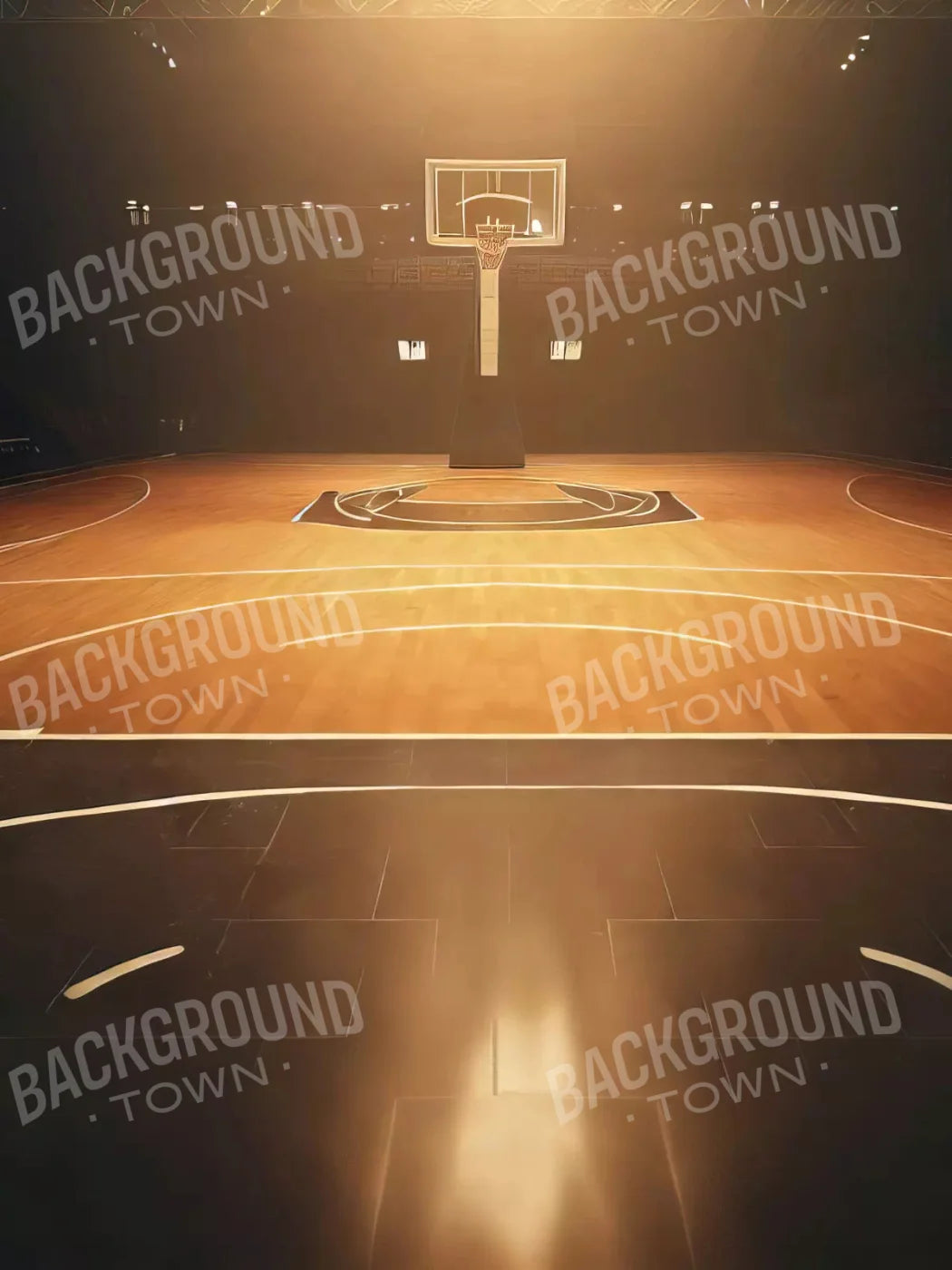 Basketball Court 5X68 Fleece ( 60 X 80 Inch ) Backdrop