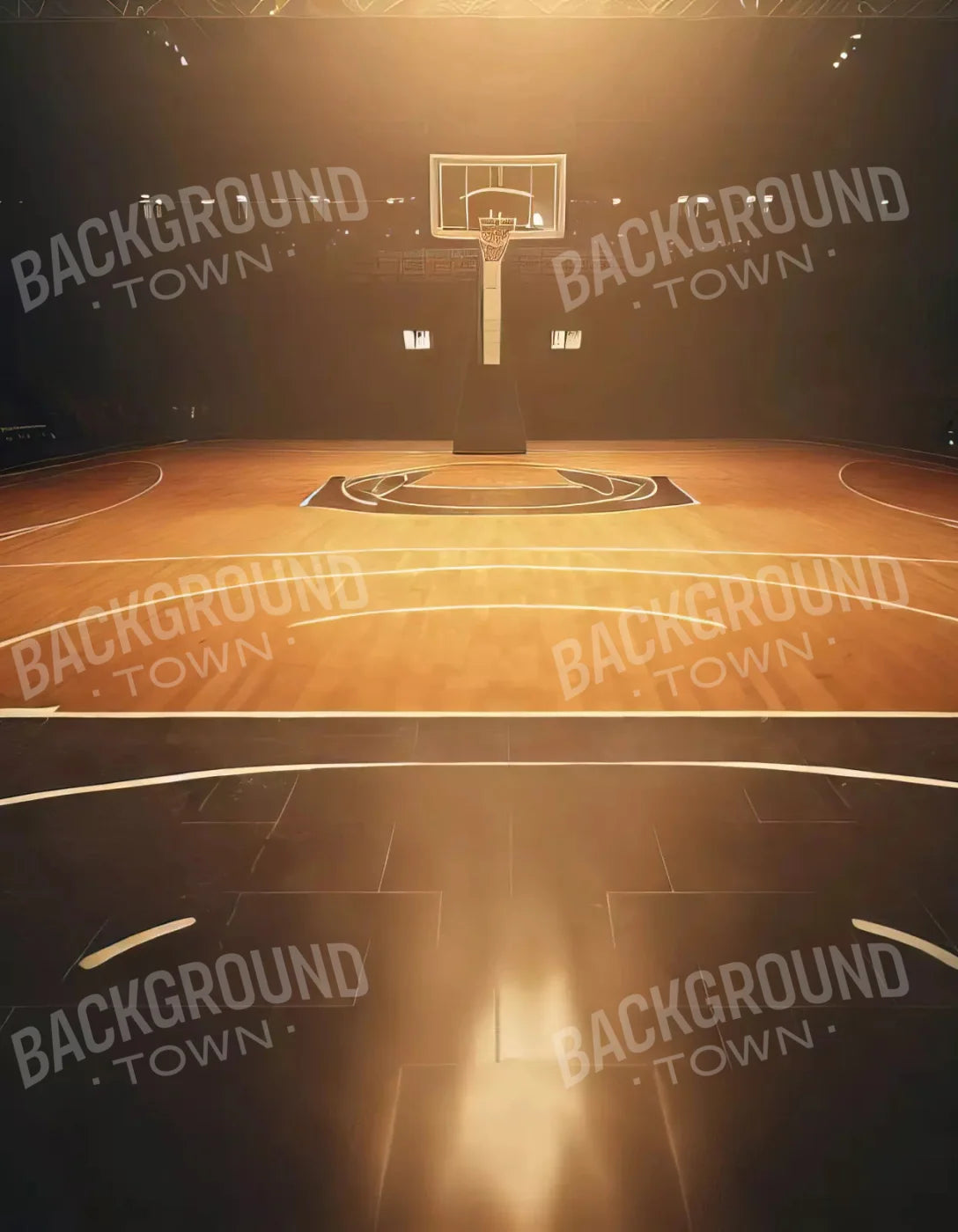 Basketball Court 6X8 Fleece ( 72 X 96 Inch ) Backdrop