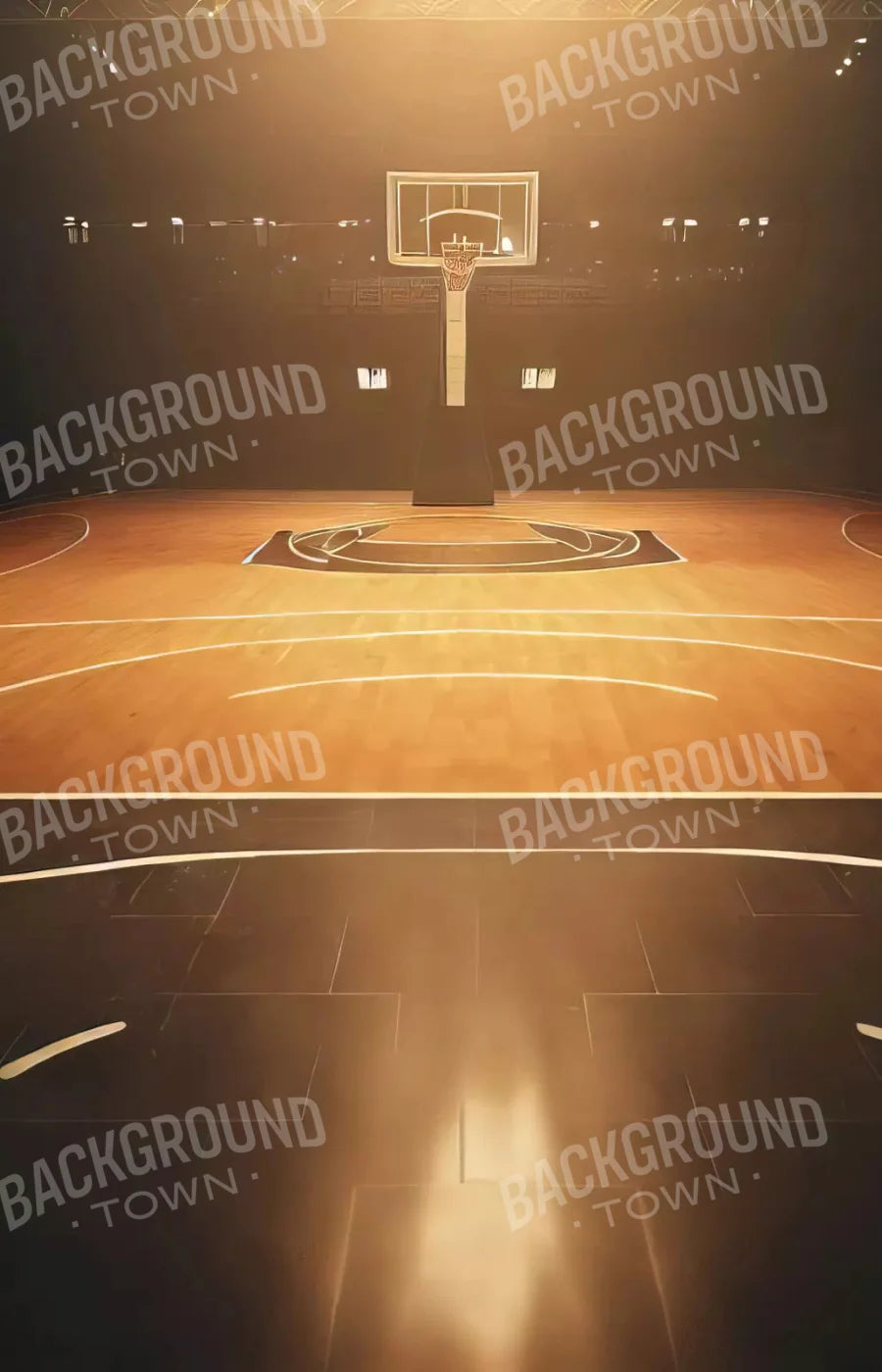 Basketball Court 8X12 Ultracloth ( 96 X 144 Inch ) Backdrop