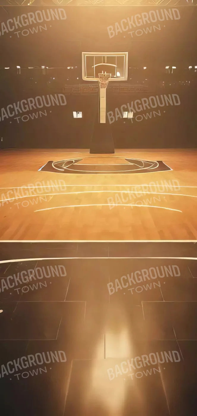 Basketball Court 8X16 Ultracloth ( 96 X 192 Inch ) Backdrop