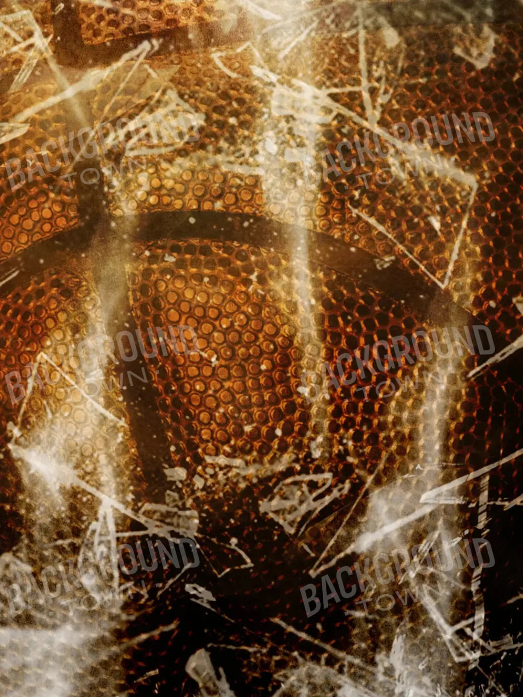 Basketball Grunge 5X68 Fleece ( 60 X 80 Inch ) Backdrop