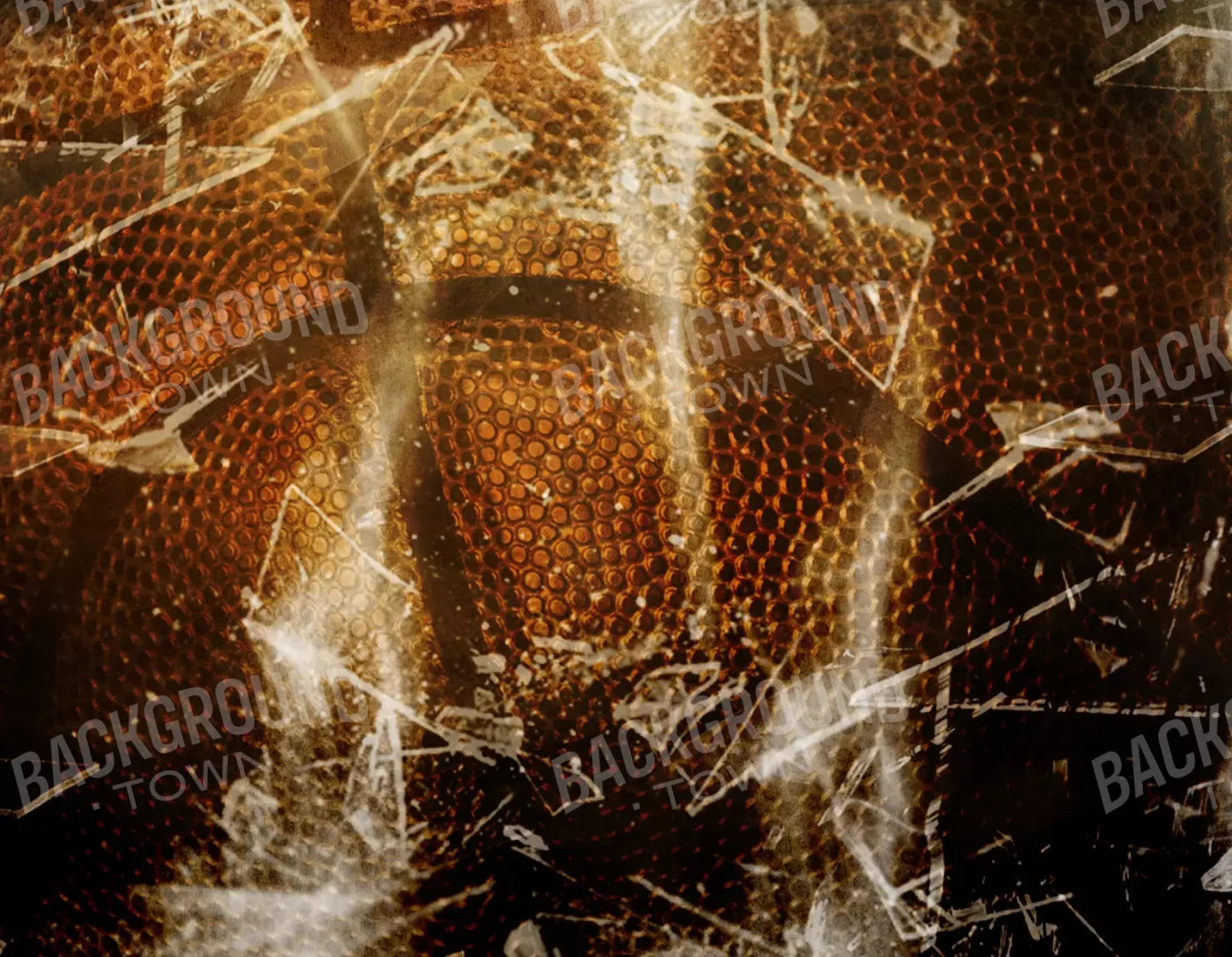 Basketball Grunge 8X6 Fleece ( 96 X 72 Inch ) Backdrop