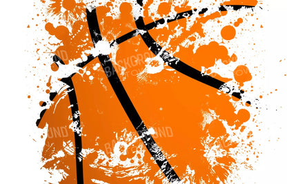 Basketball Splatter 12X8 Ultracloth ( 144 X 96 Inch ) Backdrop