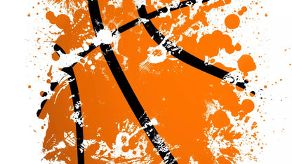 Basketball Splatter 14X8 Ultracloth ( 168 X 96 Inch ) Backdrop