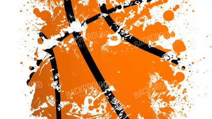 Basketball Splatter 14X8 Ultracloth ( 168 X 96 Inch ) Backdrop