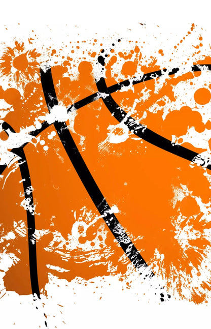 Basketball Splatter 8X12 Ultracloth ( 96 X 144 Inch ) Backdrop