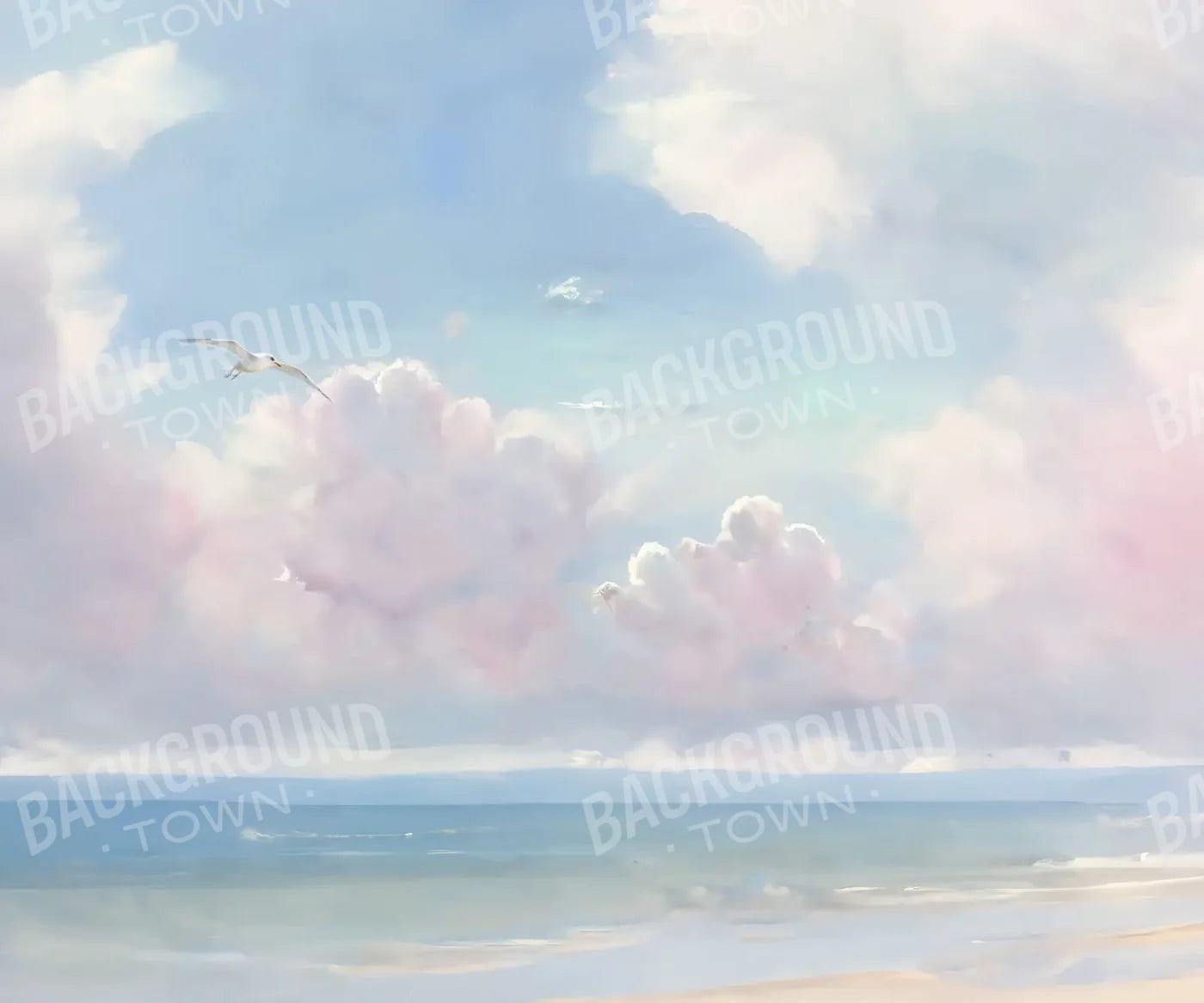 Beach Vibes II 5’x4’2 Fleece (60 x 50 inch) Backdrop