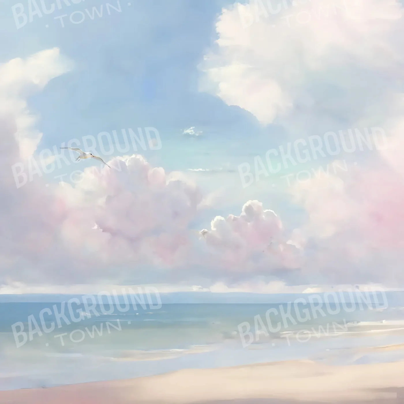 Beach Vibes II 8’x8’ Fleece (96 x 96 inch) Backdrop
