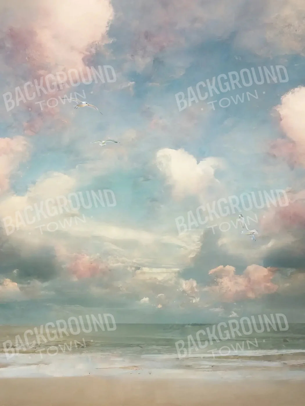 Beach Vibes III 6’x8’ Fleece (72 x 96 inch) Backdrop
