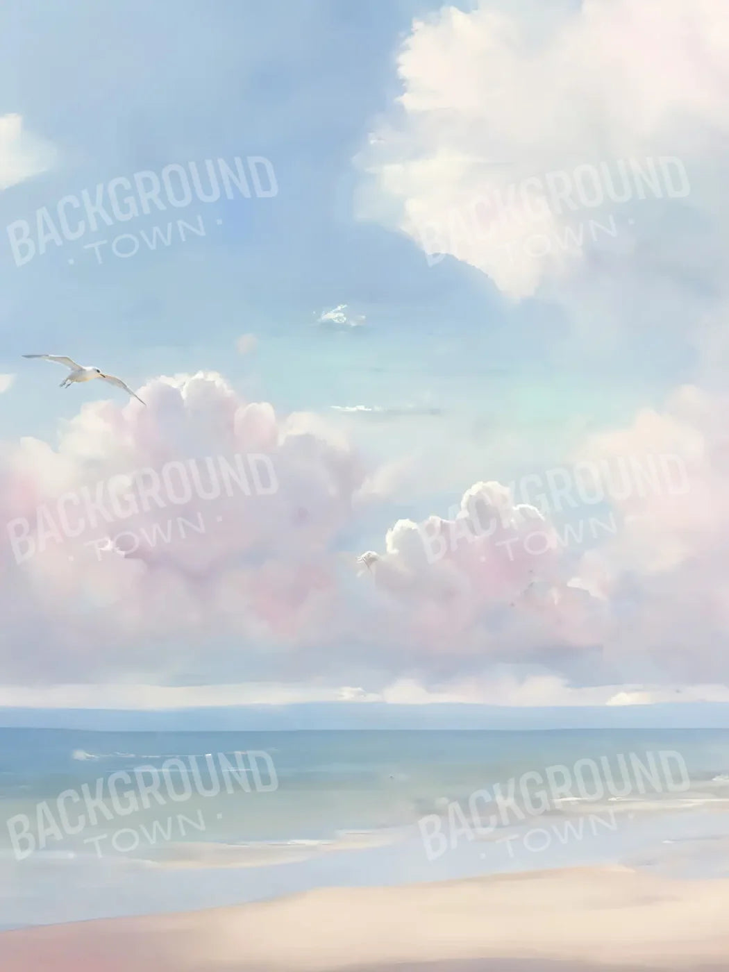 Beach Vibes II 5’x6’8 Fleece (60 x 80 inch) Backdrop