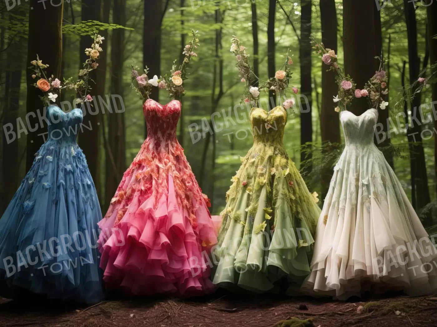Beauty In The Forest 6’8X5’ Fleece (80 X 60 Inch) Backdrop