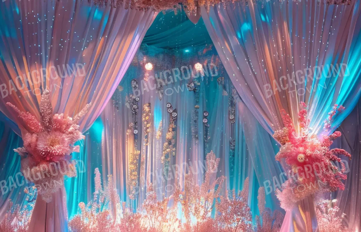 Beauty Pageant Stage 14’x9’ UltraCloth (168 x 108 inch) Backdrop