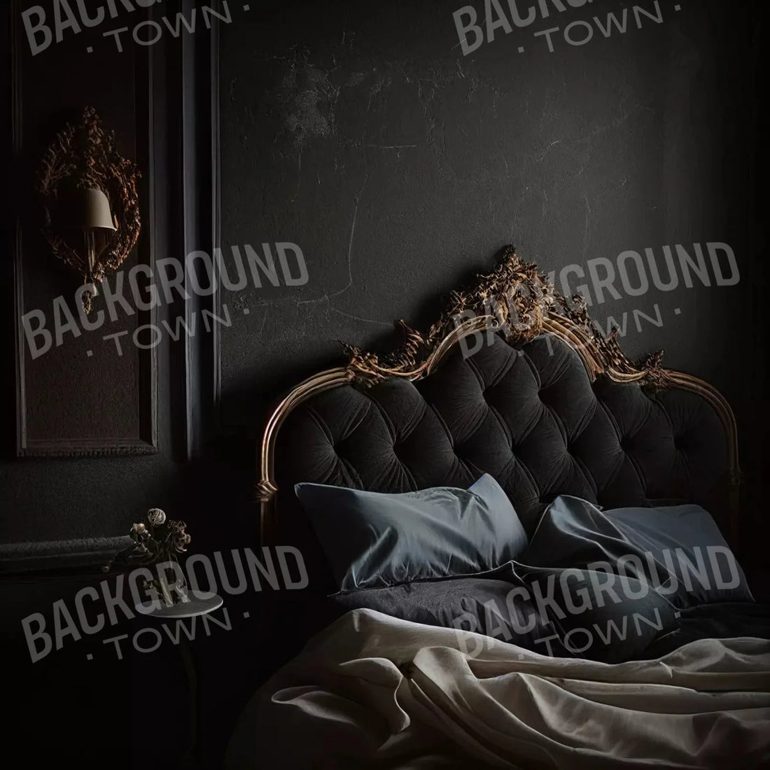 Black Boudoir Backdrop for Photography