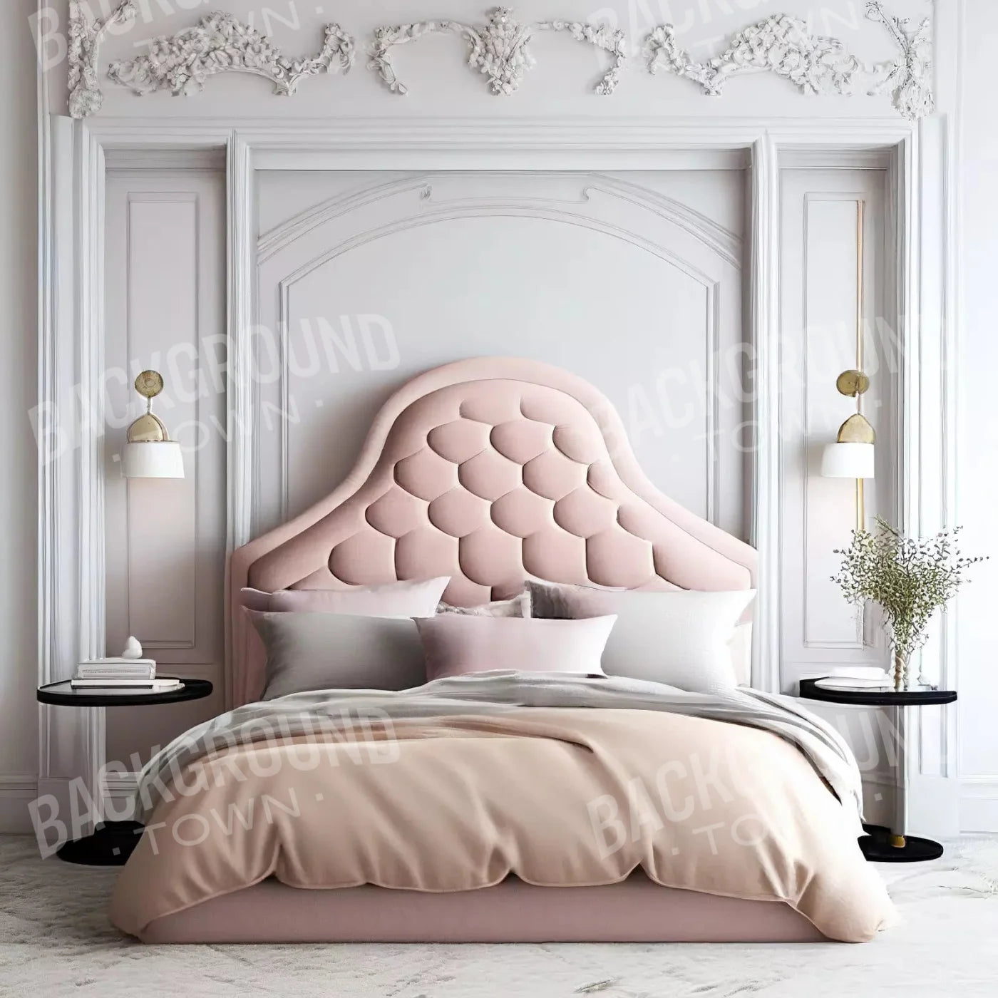 Bedroom Pink Ii 10X10 Ultracloth ( 120 X Inch ) Backdrop