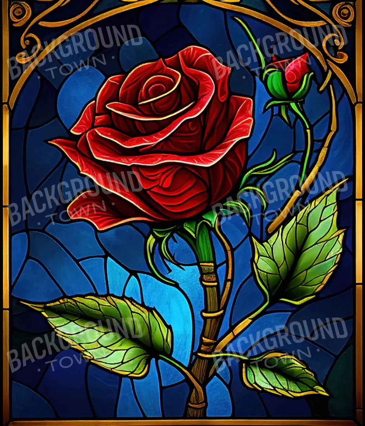 Belle And Beast 10X12 Ultracloth ( 120 X 144 Inch ) Backdrop