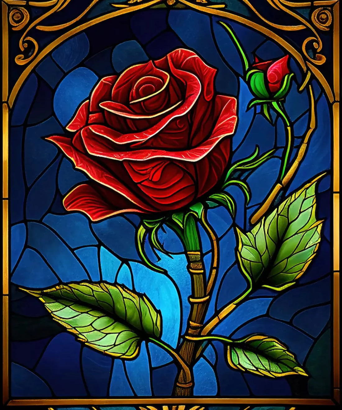 Red Floral Backdrop for Photography