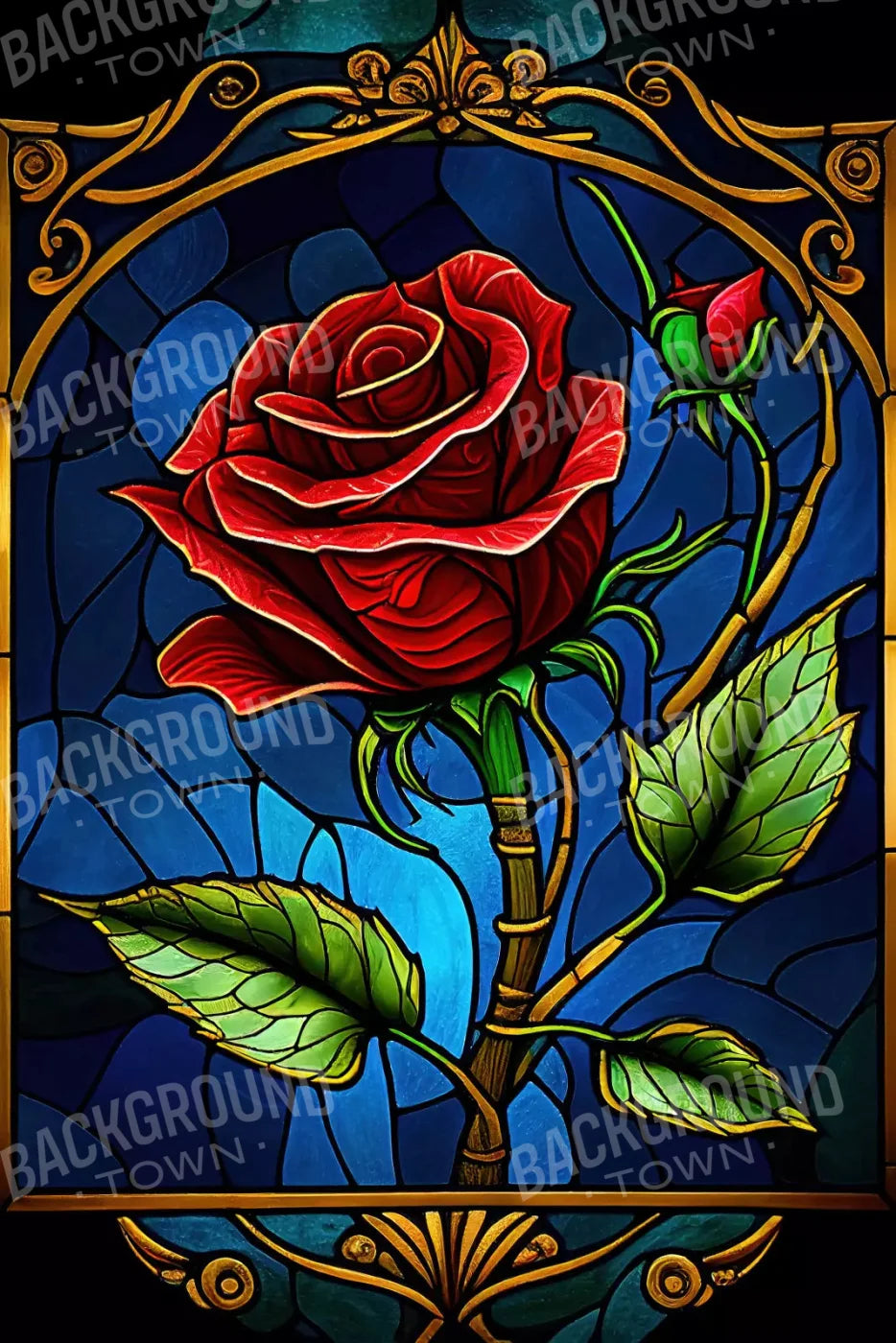Belle And Beast 5X8 Ultracloth ( 60 X 96 Inch ) Backdrop