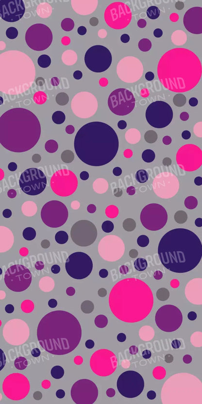 Berry Polka 10X20 Ultracloth ( 120 X 240 Inch ) Backdrop