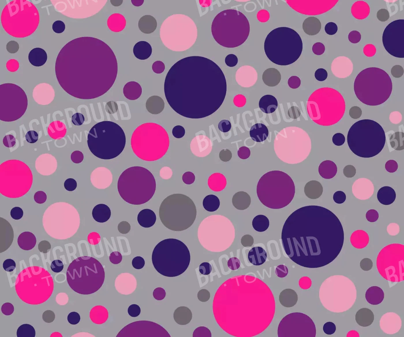Berry Polka 5X42 Fleece ( 60 X 50 Inch ) Backdrop