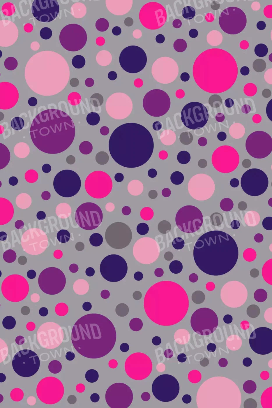 Berry Polka 5X8 Ultracloth ( 60 X 96 Inch ) Backdrop