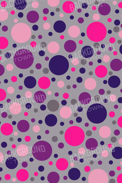 Berry Polka 5X8 Ultracloth ( 60 X 96 Inch ) Backdrop
