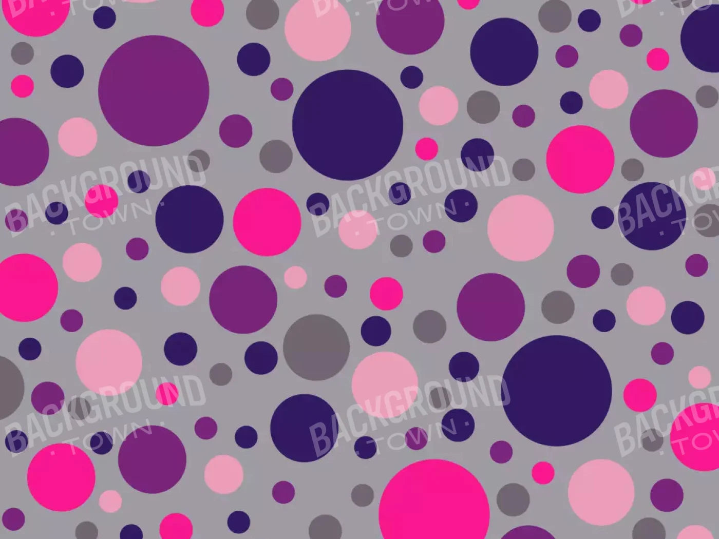 Berry Polka 68X5 Fleece ( 80 X 60 Inch ) Backdrop