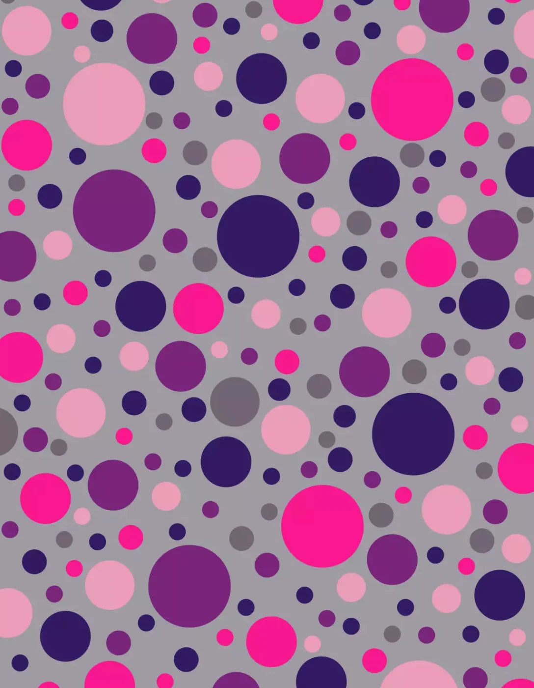 Berry Polka 6X8 Fleece ( 72 X 96 Inch ) Backdrop