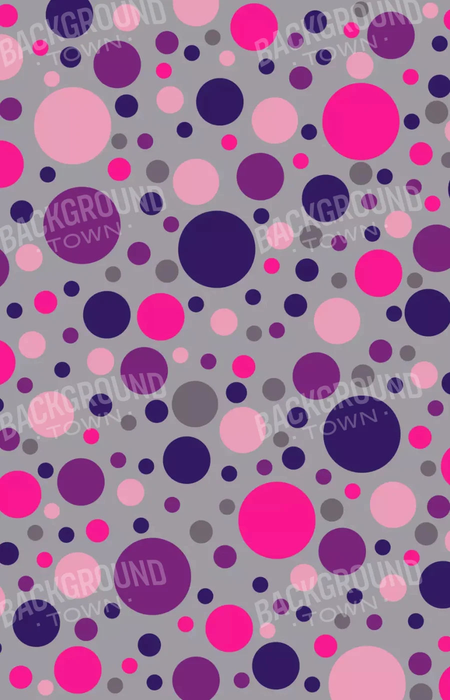 Berry Polka 8X12 Ultracloth ( 96 X 144 Inch ) Backdrop