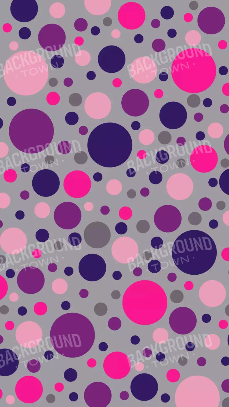 Berry Polka 8X14 Ultracloth ( 96 X 168 Inch ) Backdrop