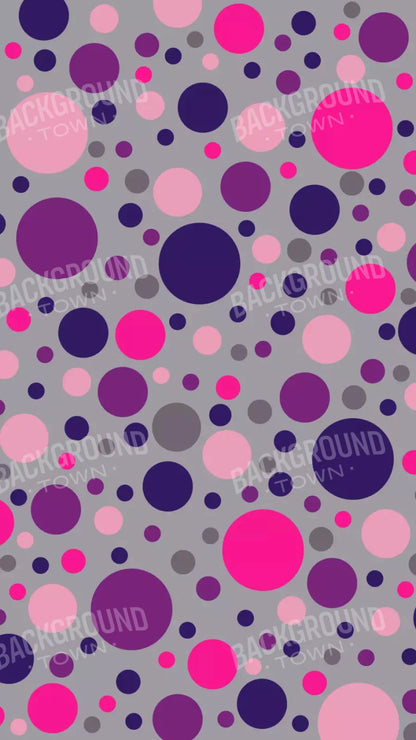 Berry Polka 8X14 Ultracloth ( 96 X 168 Inch ) Backdrop