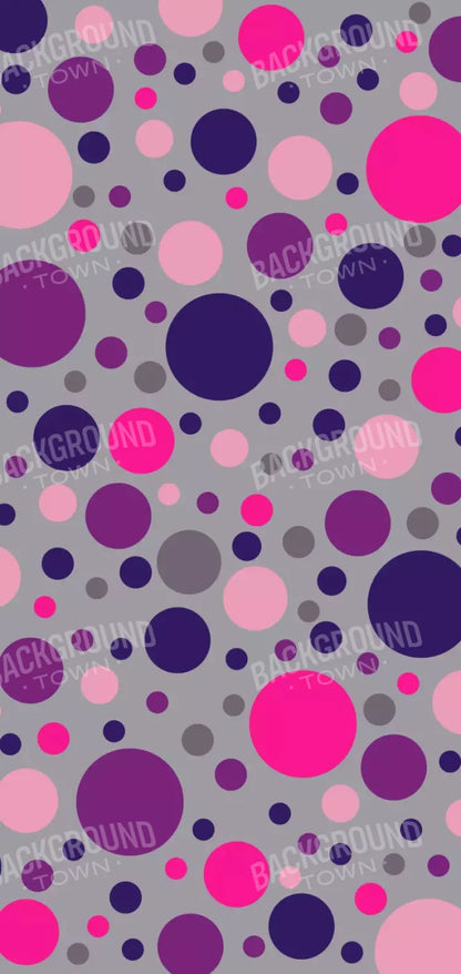 Berry Polka 8X16 Ultracloth ( 96 X 192 Inch ) Backdrop