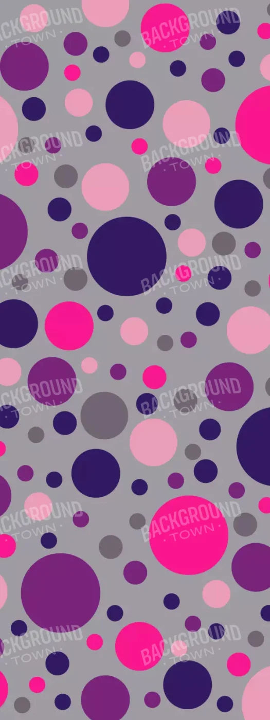 Berry Polka 8X20 Ultracloth ( 96 X 240 Inch ) Backdrop