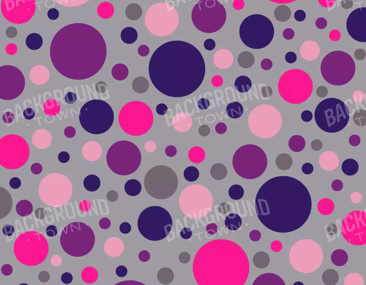 Berry Polka 8X6 Fleece ( 96 X 72 Inch ) Backdrop