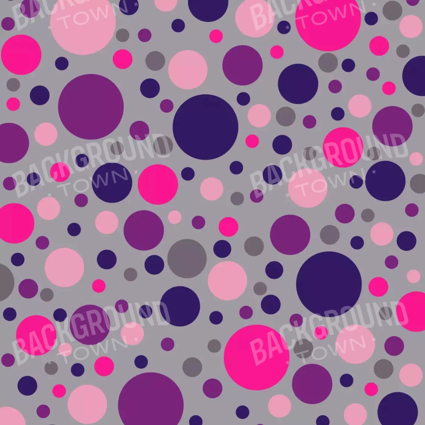Berry Polka 8X8 Fleece ( 96 X Inch ) Backdrop