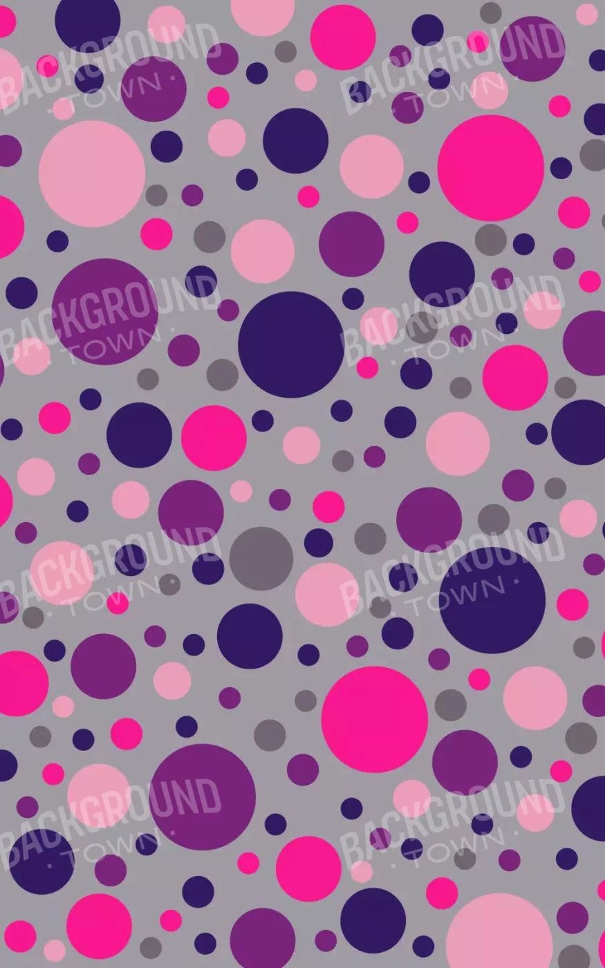 Berry Polka 9X14 Ultracloth ( 108 X 168 Inch ) Backdrop