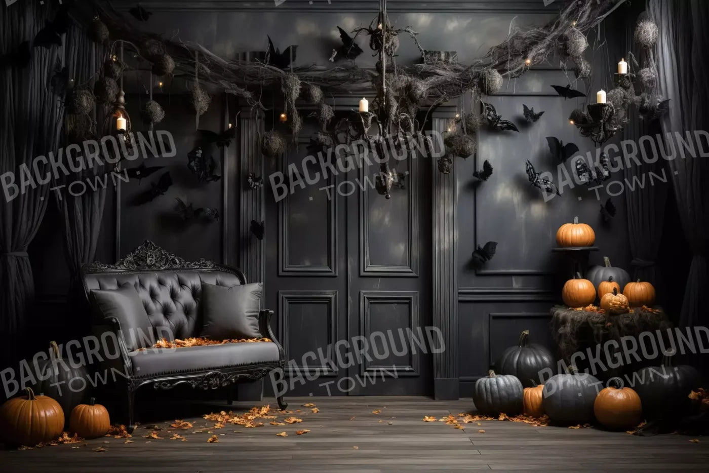 Bewitched With Bats Ii 12’X8’ Ultracloth (144 X 96 Inch) Backdrop