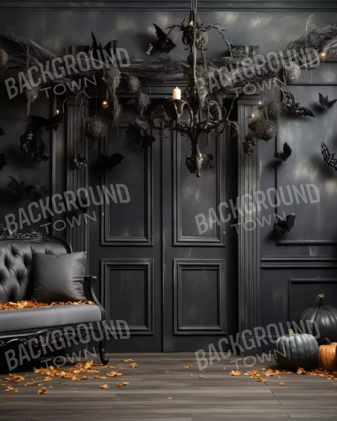 Bewitched With Bats Ii 8’X10’ Fleece (96 X 120 Inch) Backdrop