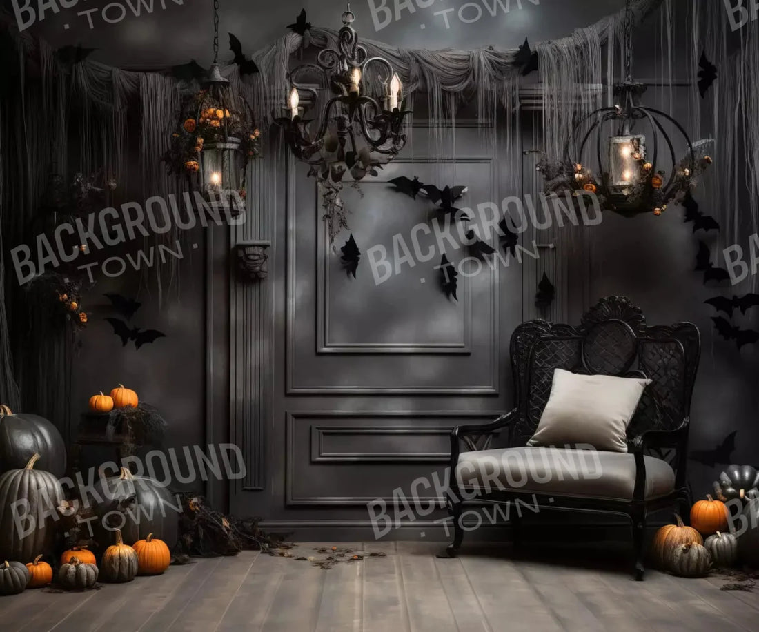 Black Halloween Backdrop for Photography