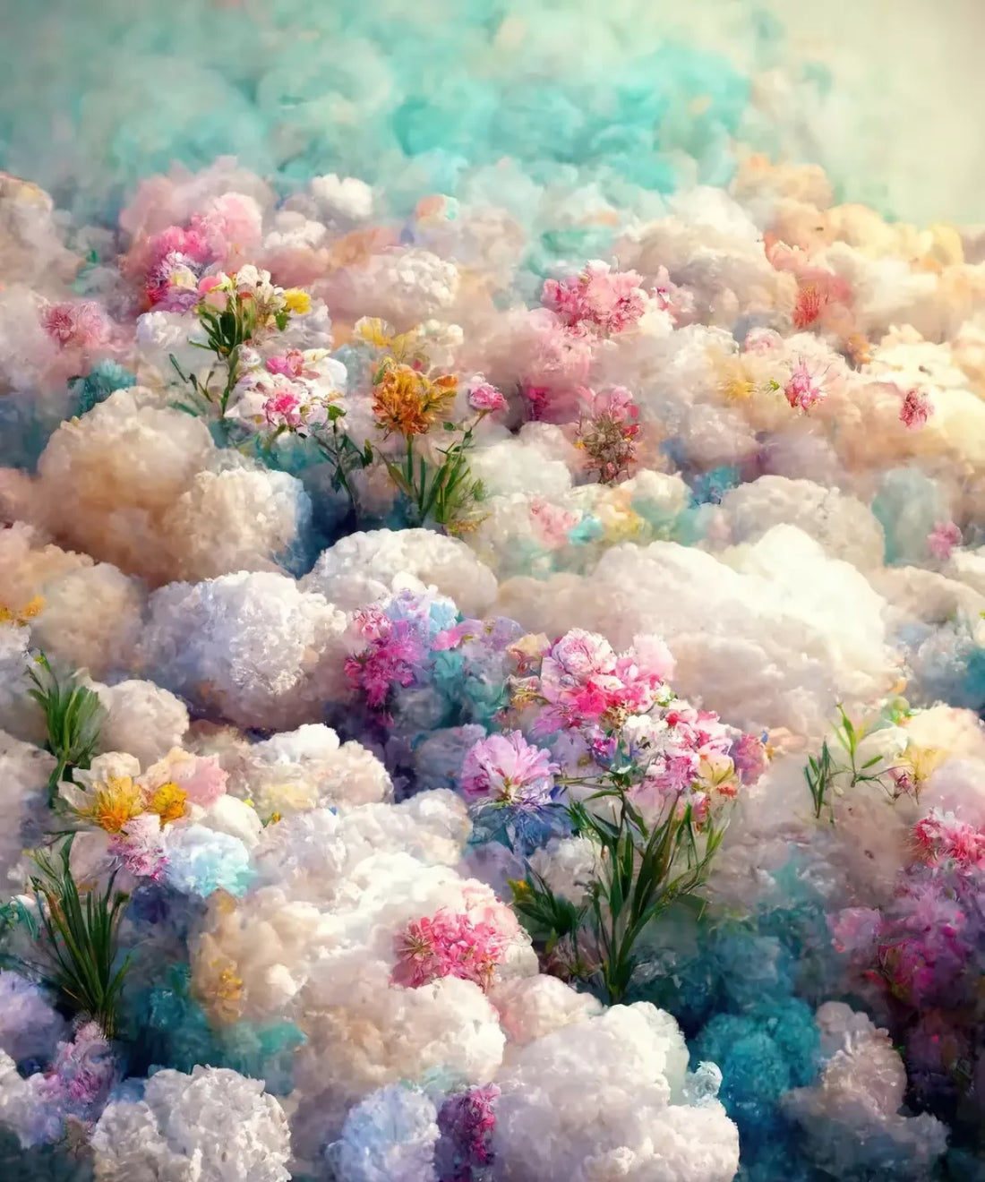 Pink , Blue , White  Backdrop for Photography