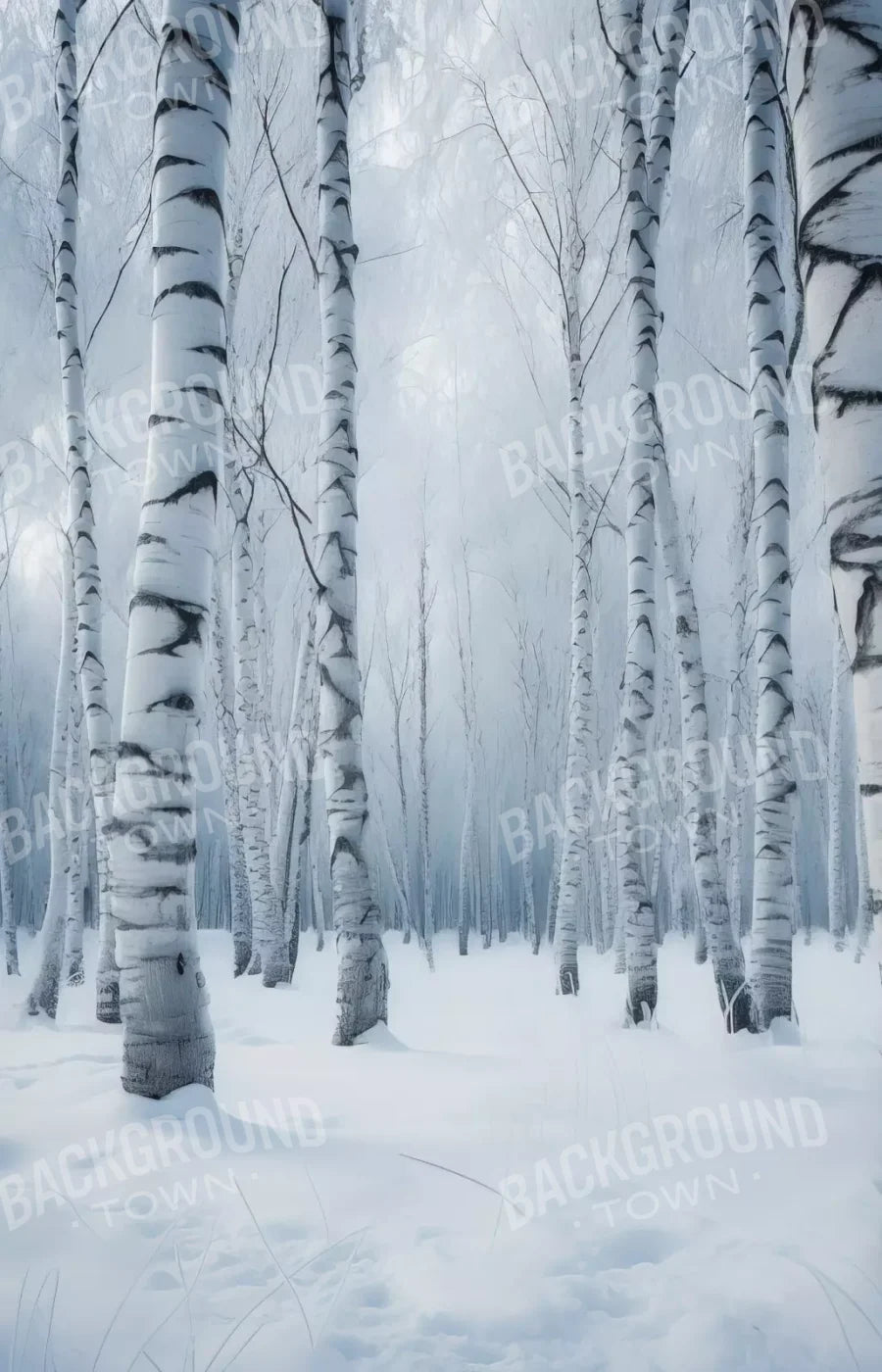 Birch Snow I 9’X14’ Ultracloth (108 X 168 Inch) Backdrop
