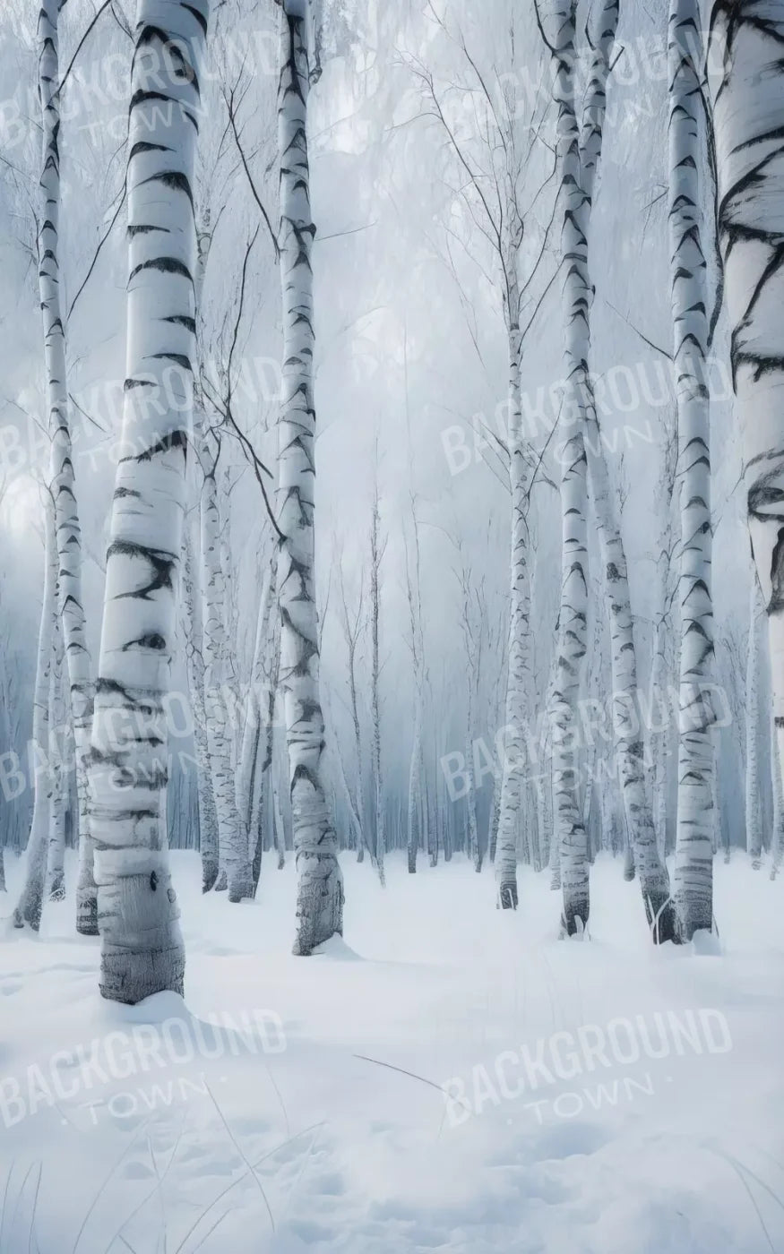 Birch Snow I 5’X8’ Ultracloth (60 X 96 Inch) Backdrop