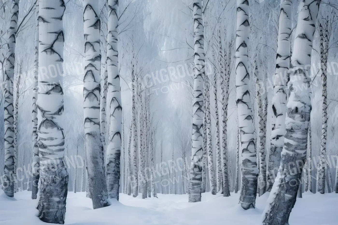 Birch Snow Ii 12’X8’ Ultracloth (144 X 96 Inch) Backdrop