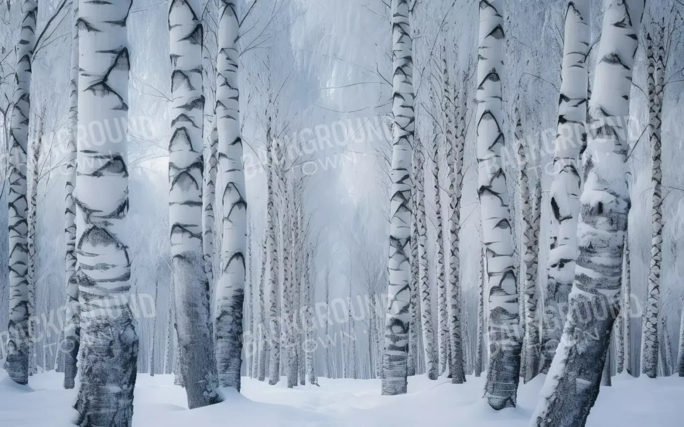 Birch Snow Ii 16’X10’ Ultracloth (192 X 120 Inch) Backdrop