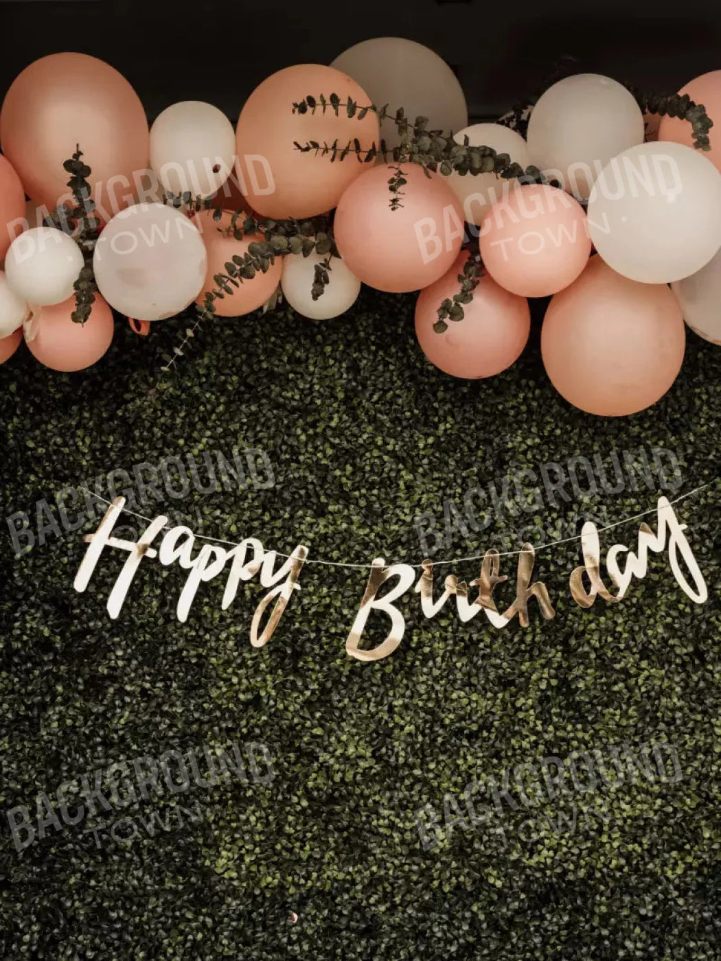 Birthday Balloons 5X7 Ultracloth ( 60 X 84 Inch ) Backdrop