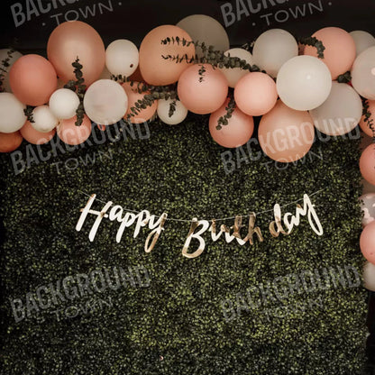 Birthday Balloons 8X8 Fleece ( 96 X Inch ) Backdrop