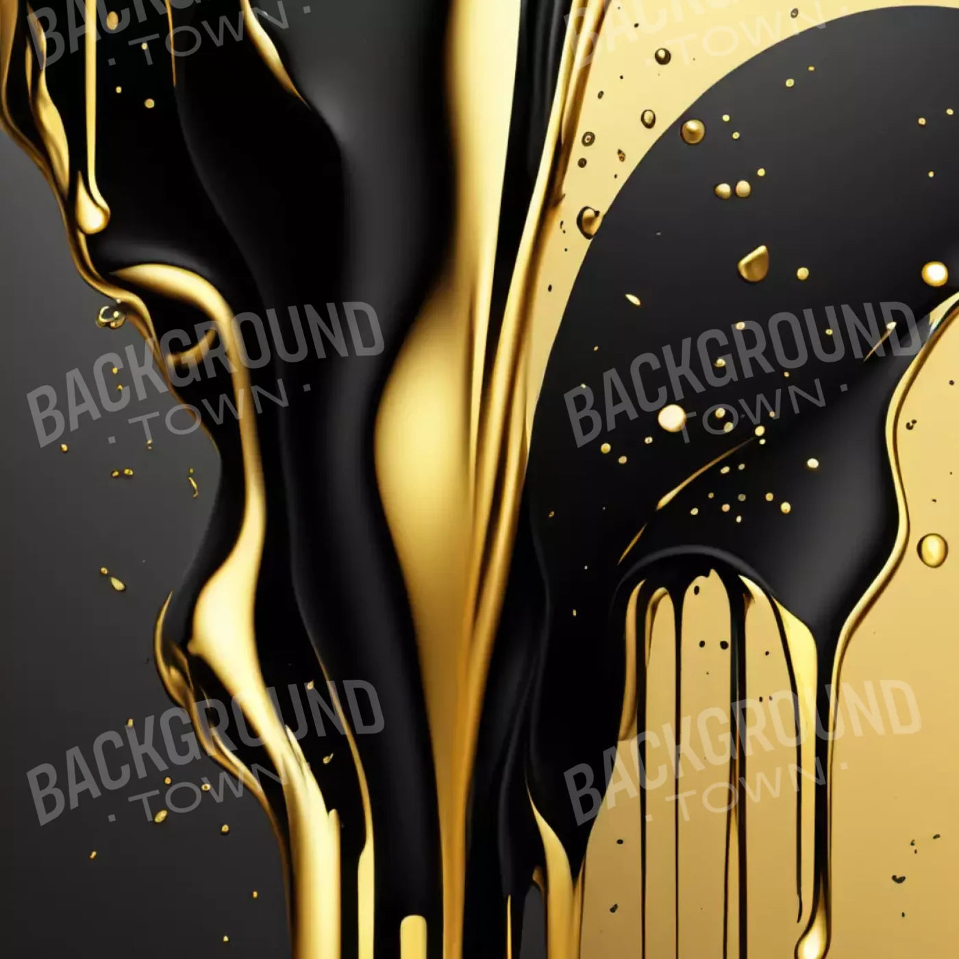 Black And Gold Paint 10’X10’ Ultracloth (120 X Inch) Backdrop