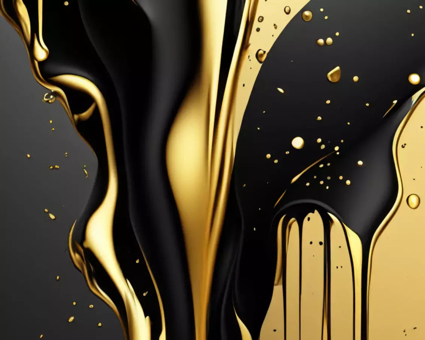 Black And Gold Paint 10’X8’ Fleece (120 X 96 Inch) Backdrop