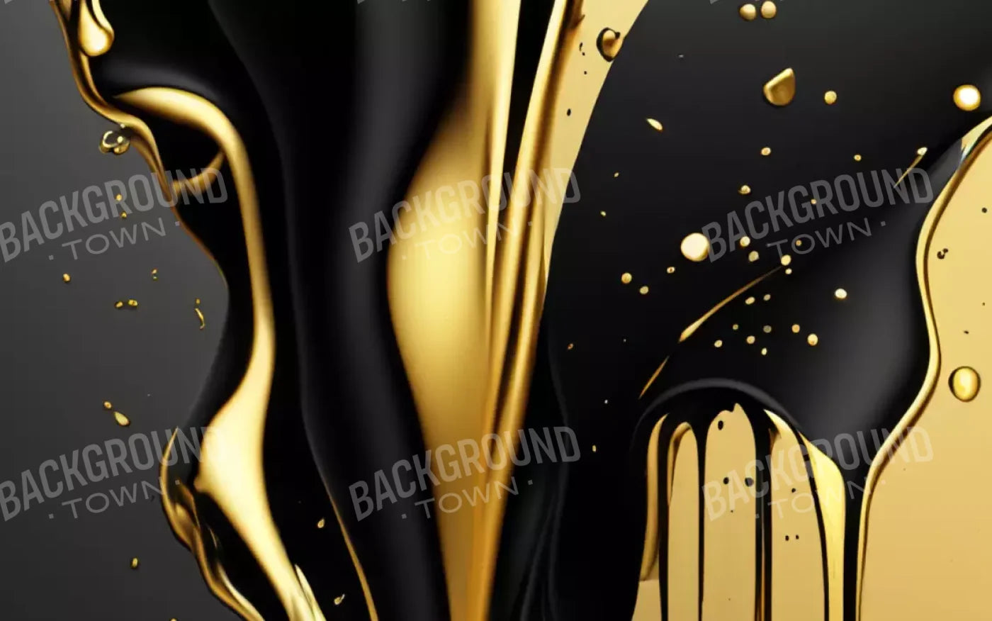 Black And Gold Paint 16’X10’ Ultracloth (192 X 120 Inch) Backdrop