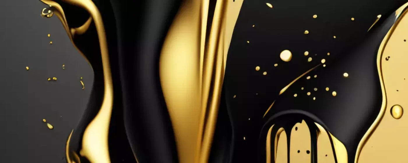 Black And Gold Paint 20’X8’ Ultracloth (240 X 96 Inch) Backdrop